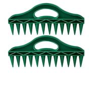 5 Pezzi di seminatrice Manuale in plastica Resistente for Giardino, 12 Fori, Aiuto for la Semina Rapida e Impermeabile for Un Giardinaggio efficiente(Rake And Seeder)