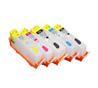 5 pezzi di sostituzione della cartuccia a inchiostro ricaricabile compatibile con 178 364 564xl per l'uso con PhotosMart B8550 C309A C309N C309G C310A C410B C510A C5380(564)