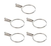 5 Pezzi di Strumenti per Provare Anelli Nuziali, Supporto per Pietre Preziose, Supporto Professionale E Facile da Installare per Anelli E Pietre, Argento, Lunghezza 3.5 Cm