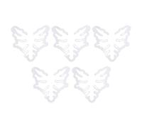 5 Pezzi di Supporto alle Piante, Porta dello Stelo Acrilico Trasparente Set per Piante da Esterno Interno, Morsetti per Stabilizzatore di Gusci di Tartaruga (Tipo di Monstera)