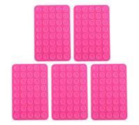 5 pezzi di supporto per telefono a ventosa, portatelefono in silicone adesivo su entrambi i lati con 40 ventose per specchi, finestre e docce, accessorio senza uso delle mani per i