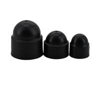 5 pezzi di tappi protezione for dadi esagonali, coperture in plastica esposte, a ghianda, M3 M4 M5 M6 M8 M10 M12 M14 M16 M18 M20 M22 M24(5PCSBlack,M4x7x9)