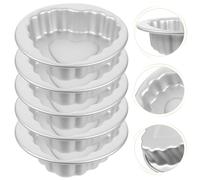 5 pezzi di teglia per torta in lega di alluminio, stampo per budino, stampo per