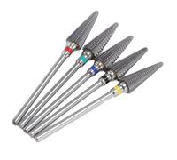 5 Pezzi di Trapano per Unghie con Coppia Conici a Conici Realizzati in Carburo di Tungsteno Premium, Bit per Chiodi Elettrici a Pedicure a Pedicure Manicure per Unghie Acriliche