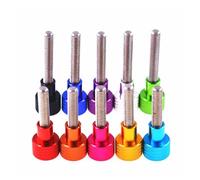 5 pezzi di viti a testa zigrinata in lega di alluminio laminato M8 in acciaio inossidabile anodizzate in 10 colori(Green,60MM_M8 (5PCS))