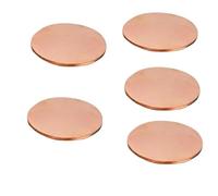 5 pezzi Diametro 15/16/17-29mm T2 Disco di rame, Spessore 0,1/0,6/1/1,2-5mm Piastra rotonda di rame puro Foglio circolare(15 x 1mm)