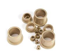 5 pezzi diametro interno 8 mm cuscinetto olio metallurgia delle polveri con flangia flangiata spalla gradino boccola flangiata in rame(8X12X10-16X2)