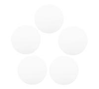 5 Pezzi Diffusore Rotondo in Acrilico Bianco per Plafoniera LED | Superficie Satinata, Luce Morbida e Meno Abbagliamento, Installazione Rapida, per Camere Hotel e Sale Pranzo