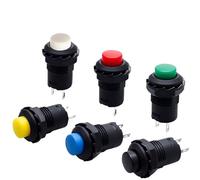 5 pezzi DS-228 3A/125VAC 1.5A/250VAC Interruttori a pulsante momentanei con blocco on/off DS-428 Interruttore a pulsante autobloccante(Self Locking White,20PCS)