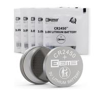 5 pezzi EEMB CR2450 Li-MnO2 Batteria al litio non ricaricabile Pulsante 3V Batteria a bottone Qualità affidabile Certificazione UL 650mAh NON caricare la batteria
