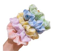 5 pezzi elastici per capelli in seta, elastici per capelli in seta, fermacoda di cavallo, piccoli scrunchies senza tracce per donne e ragazze (Color Mixing 1,5)