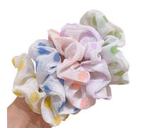 5 pezzi elastici per capelli in seta, elastici per capelli in seta, fermacoda di cavallo, piccoli scrunchies senza tracce per donne e ragazze (Color Mixing 4,5)