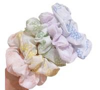 5 pezzi elastici per capelli in seta, elastici per capelli in seta, fermacoda di cavallo, piccoli scrunchies senza tracce per donne e ragazze (Color Mixing 3,5)
