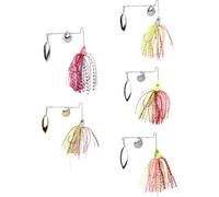 5 Pezzi Esca da Pesca Paillettes 10g in Metallo e Silicone | Laghi e Torrenti, Colore Realistico, Facile da Trasportare e Riporre, Leggero