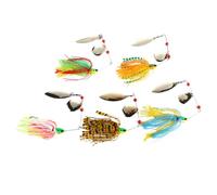 5 Pezzi Esca Rigida in Metallo 16g, Luccio Ferito, Pesca | Flash Visibile, Vibrazione Ridotta, Portatile, per Snakehead e Carpa, Accessori Spinning e Mare