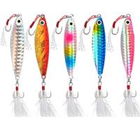 5 Pezzi Esche Artificiali Spinning, Richiamo Set, Kit Di Esche Da Pesca, 3D Esca Finta Mare, Per Trota, Spigola, Persico, Luccio