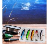 5 pezzi esche per bassi che cadono esche da 10 cm esche rigide per pesce