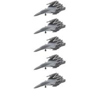 5 Pezzi Fai Da Te Modello Di Aereo Da Guerra Elettronica J-15D Simulazione Jet Da Combattimento Imbarcati Modello Di Aereo Ad Ala Piegata For Modello Di Barca Di Nave RC(1/2000(8mm))