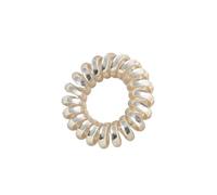 5 pezzi fasce elastiche for capelli multicolori forma a spirale coda di cavallo fascette for elastico for gomma corda for filo telefonico accessori for(Silver)