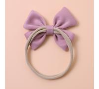 5 pezzi Fasce per capelli per neonati con fiocchi e pizzo floreale viola (senza scheda di carta) Amore San Valentino Tagli UnicaFlorealePoliammide