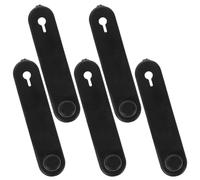 5 Pezzi Fascetta in Silicone Nera, Flessibile e Riapribile | Cablaggi e Linee Freno, Uso in Garage e Officina, Adatta a Scooter e Bici Elettrica