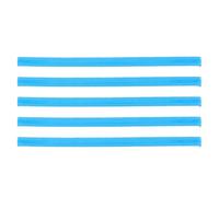 5 Pezzi Fascia Sportiva Elastica Blu in Cotone, Assorbe Sudore | Set, Tessuto Skin-friendly, Stile Moderno e Pulito, per Allenamenti Domestici e Attività All'aperto