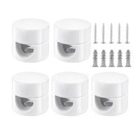 5 Pezzi Ferma Cavo,Perni da Parete E da Soffitto,Decentratore da Soffitto per Cavi Elettrici,Supporto in Superficie per Il Tuo Progetto Fai-Da-Te,per Decentratore Lampadario,Bianco