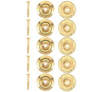 5 Pezzi Fermacorda Oro in Lega di Zinco per Basso Elettrico Viti | Riduce il Ronzio delle Corde, Comfort Ergonomico, per Tecnici e Musicisti in Studio