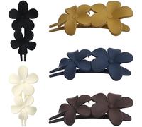 5 Pezzi Fermaglio Chioma Fiore in Plastica, Mollettone Moda | Decorazione Sottile e Comoda, Resta Saldo Tutto il Giorno, per Viaggi, Spiaggia, Ragazze e Damigelle