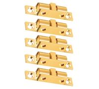 5 Pezzi Fermaporta Magnetico in Ottone Giallo, Regolabile | Design Quasi Invisibile, Struttura Robusta, Mantiene Chiusa la Porta Interna in Modo Sicuro, Casa e Scuola