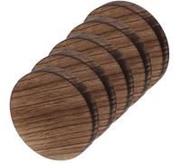 5 Pezzi Fette di Legno Rotonde 10cm, Base Artigianale DIY | Superficie Liscia e Grezza, Forabili per Appendere, per Lavoretti, Maestre, Genitori e Piccoli Oggetti