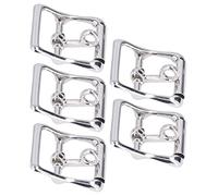 5 Pezzi Fibbia per Cintura 20mm, Chiusura in Zinco, Lucida e Resistente per Fai da Te, Campeggio, Collari Animali, Borse
