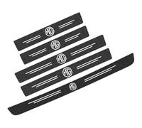 5 Pezzi Fibra di Carbonio Battitacco Auto Sticker per MG ZS EZS 2017-2022 2023 2024, Battitacco Adesivi Soglie Porte Protezione Esterna Del Battiscopa Del Davanzale Della Porta