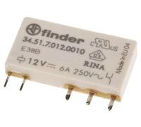 5 Pezzi Finder Relè Elettromagnetico SPDT 12VDC 6A 34.51.7.012.0010