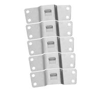 5 Pezzi Fissaggio Metallico per Lampada Casco in Acciaio Inox