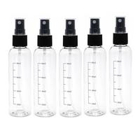 5 Pezzi Flaconi Spray 100 ML Bottiglie Spray, Plastica Trasparente Flacone Spray, Atomizzatore Riutilizzabile Bottiglie, per Liquido Viaggio Cosmetico, bottiglia viaggio 100 ml