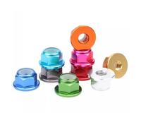 5 pezzi Flangia Inserto Dadi di bloccaggio autobloccanti Vite motore Lega di alluminio CW CCW for RC FPV Racing Drone M2 .5 M3 M4 M5 M6 M8(Golden,M6(5pcs))