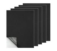 5 Pezzi Fogli di Schiuma Adesivo Nero,30 x 20 cm Pannello in Schiuma EVA Autoadesiva,3 mm Gommapiuma Adesiva,Pannelli in Schiuma Antiscivolo con Retro Adesivo,Tappetino Adesivo di Schiuma per Mobili