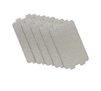 5 pezzi for piastra in mica universale for forno a microonde, foglio di mica da 116x65 mm, compatibile con Midea, forno a microonde, tostapane, asciugacapelli, scaldavivande