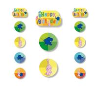 5 pezzi gancio da soffitto * La spedizione con l'elefante * come decorazione per la festa dei bambini e il compleanno dei bambini | in carta lunga 150 cm con corda di fissaggio | topo elefante