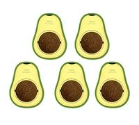 5 pezzi giocattolo girevole per gatti con erba gatta avocado, giocattolo da parete per denti di gatto, per la pulizia dei denti, giocattolo per gatti commestibile con gatti, menta