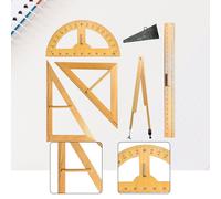 5 pezzi grandi righelli per l'insegnamento della matematica, materiale