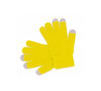 5 pezzi GUANTI TATTILI TOUCH SCREEN 3 DITA ACRILICO GUANTINI ROSSO GIALLO FUCSIA