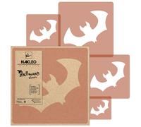 5 Pezzi Halloween Riutilizzabile Stencil / 34x34 a 9x9cm / PIPISTRELLO / ANIMALE