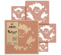 5 Pezzi Halloween Riutilizzabile Stencil 34x34cm a 9x9cm FANTASMA