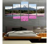 5 pezzi Il Monte Fuji del Giappone Tela da parete Fine Décor Regalo Casa Ristorante Cucina Regalo Anniversario