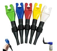 5 pezzi imbuto per auto, imbuto a combustibile in plastica flessibile retrattile per cambio di olio, ripieno di acqua, benzina, refrigerante nel carburante per auto