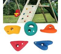 5 pezzi impugnature per arrampicata su roccia, rocce di arrampicata per bambini, rocce di arrampicata divertenti e colorate, con viti e noci, adatte per uso interno ed esterno