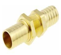 5 pezzi in ottone dritto paratia uguale ardiglione, tubo di coda raccordo for in rame accoppiatore adattatore connettore aria acqua(8Mm 8Mm Barb)