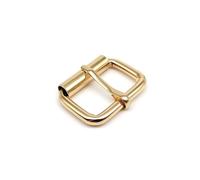 5 pezzi in pelle spessa borsa zaino scarpa cinghia cintura collare cane catena anello rettangolare regolabile fibbia a perno rullo(Light golden,Inner wide 13mm)